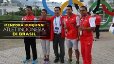 Imam Nahrawi berkesempatan mengunjungi para atlet Indonesia yang berlaga di Olimpiade Rio de Janeiro 2016.