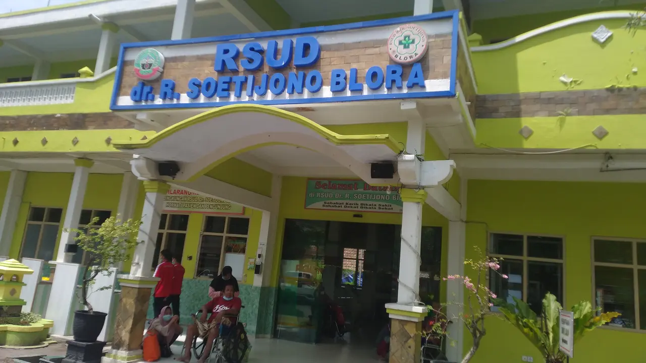 Tampak depan RSUD dr R Soetijono Blora. (Liputan6.com/Ahmad Adirin)