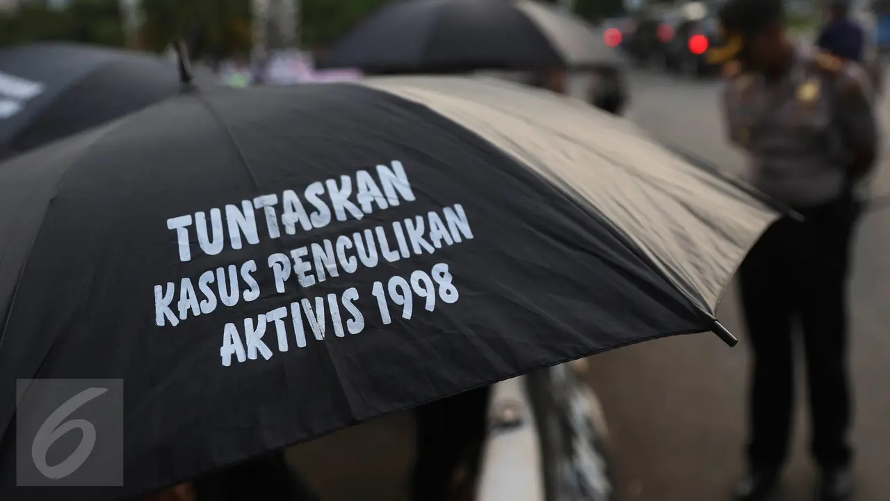 20160407-Aktivis Tuntut Komitmen Presiden Jokowi Terhadap HAM