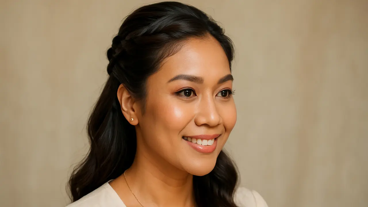 Model Rambut Kepang Elegan untuk Pesta Pernikahan (Foto: ChatGPT)