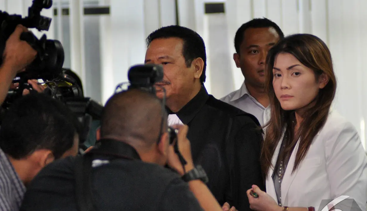 Usai dijatuhkan vonis oleh hakim, wajah Artha Meris Simbolon nyaris tanpa senyum, Pengadilan Tipikor, Jakarta, Kamis (20/11/2014). (Liputan6.com/Miftahul Hayat)