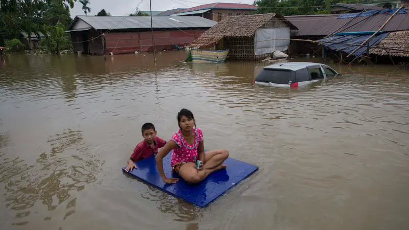 Banjir dan Tanah Longsor di Myanmar Selatan