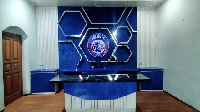 Ruang konferensi pers di kantor Arema FC