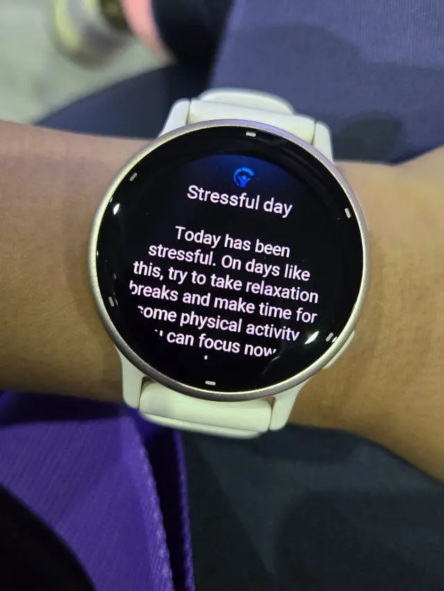 Salah satu fitur di Garmin, pemantau stres