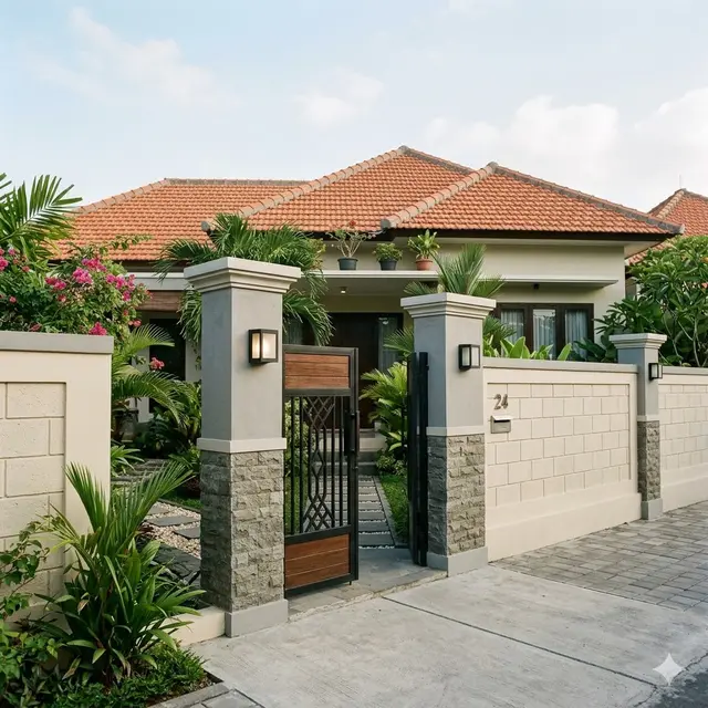 Pagar Rumah Cantik dari Hebel