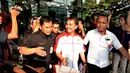 Menteri Pemuda dan Olahraga, Roy Suryo, hari ini datang ke Gedung Komisi Pemberantasan Korupsi. (23/6/14) (Liputan6.com/Johan Tallo) 