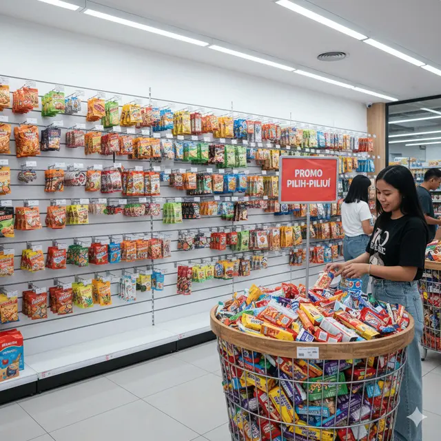 Teknik Display Barang di Warung Biar Terlihat Ramai. Gemini