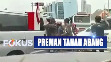 Polisi meringkus preman pemalak pedagang di Pasar Tanah Abang yang sempat viral di media sosial.