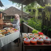 Usaha dari Teras Rumah yang Cepat Punya Pelanggan Tetap Model Katering Rumah Skala Kecil / Ilustrasi gambar oleh AI