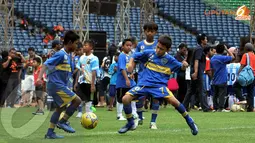 Suasana Coaching Clinic di Stadion gelora Bung Karno (Liputan6.com/Helmi Fithriansyah)