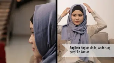 Dengan cara mudah, wanita akan makin modis dan stylist dengan hijab saat ke kantor