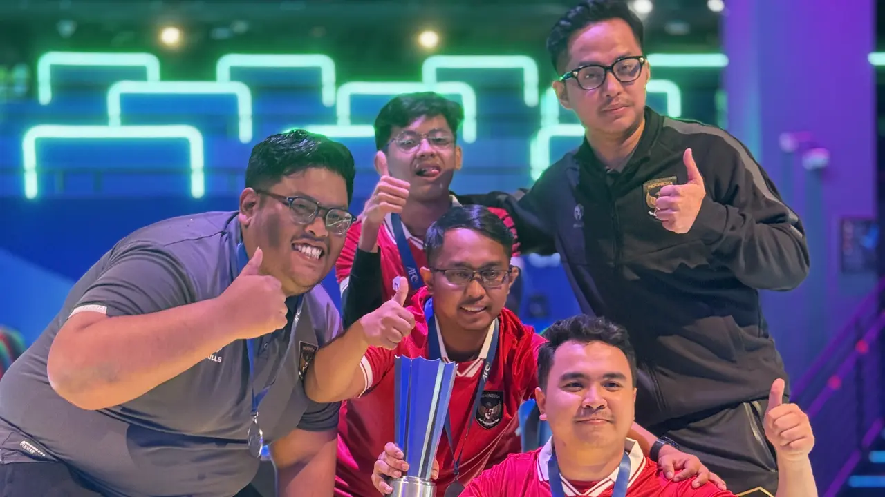 eTimnas Indonesia menjuarai Piala Asia eFootball 2023.
