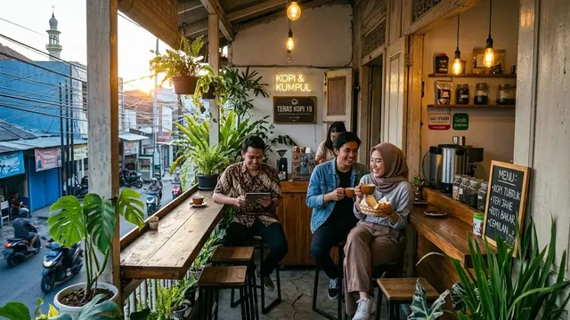 Warung Teras dengan Konsep Coffee Shop Mini