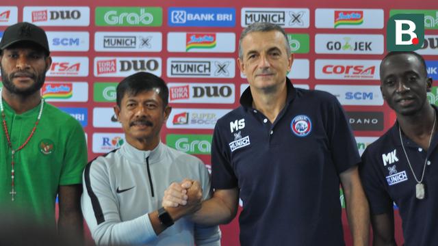 Milomir Seslija dan Indra Sjafri