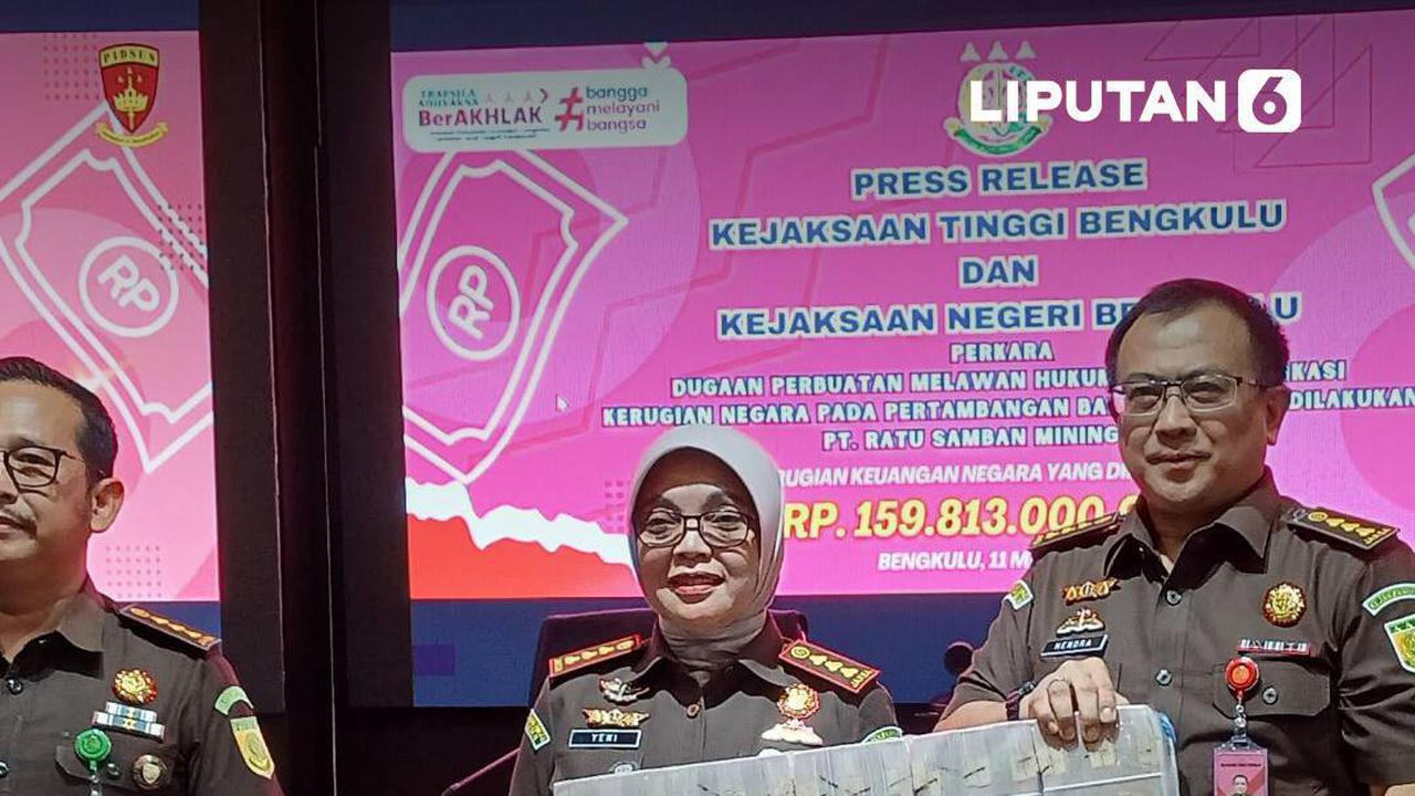 Penampakan Tumpukan Uang Rp 159,98 Miliar dari Terdakwa Korupsi Tambang di Bengkulu