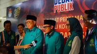 Calon wali kota dan wakil wali Kota Tangerang Selatan (Tangsel) Benyamin Davnie- Pilar Saga Ichsan. (Liputan6.com/ Pramita Tristiawati()