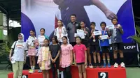 Kejuaraan Nasional Tenis Junior 2023 tuntas digelar pada Rabu (1/11/2023) kemarin. Sejumlah&nbsp;juara muda baru lahir dalam kompetisi kali ini. Simak selengkapnya melalui artikel berikut. (Istimewa)