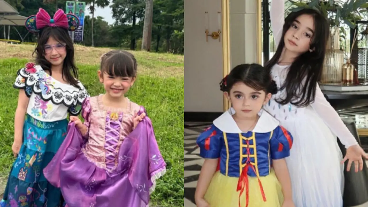 Putri Yasmine Wildblood, Nabila Syakieb, dan Margin Kenakan Dress Karakter Disney