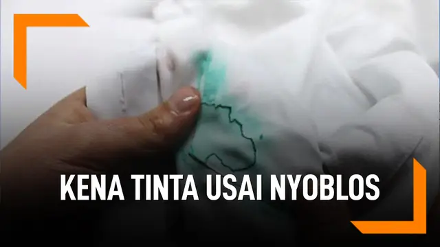 VIDEO: Baju Kena Tinta Usai Nyoblos, Ini Cara Bersihkannya