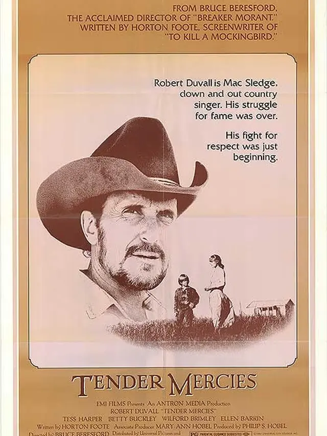 Poster film Tender Mercies. (Foto: Dok. EMI Films/ Antron Media Production/ IMDb)