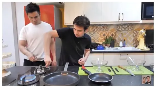 7 Momen Raffi dan Baim Masak Sahur untuk Istri Tercinta, Ternyata Rasanya Asin
