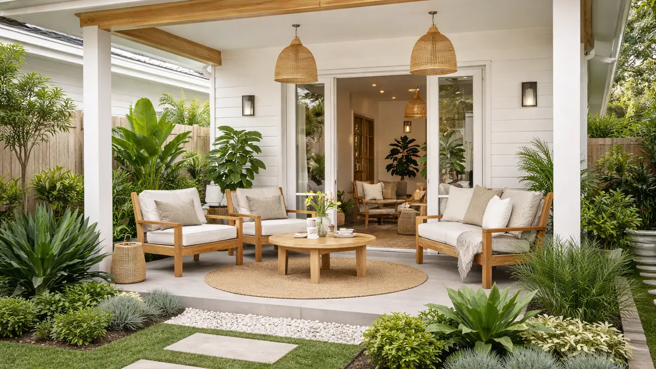 Teras Rumah 6x9 dengan Taman Sederhana (Foto: ChatGPT)