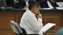 Anas Urbaningrum juga diwajibkan membayar miliaran rupiah untuk mengganti kerugian negara, Jakarta, (24/9/14). (Liputan6.com/Miftahul Hayat)