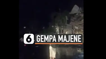 Gempa susulan magnitudo 6,2 di Majene Jumat (15/1) dini hari hancurkan sejumlah bangunan. Termasuk kantor Gubernur Sulawesi Barat.
