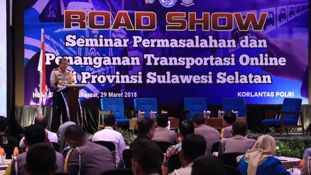 Seminar Permasalahan dan Penanganan Transportasi Online (Fauzan/Liputan6.com)