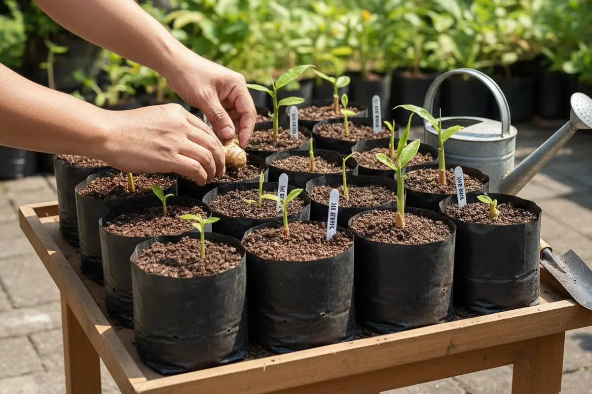 1. Persiapan Alat dan Bahan Menanam Jahe di Polybag