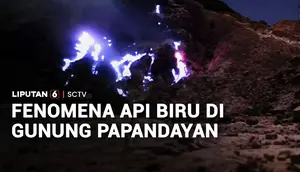 Fenomena Api Biru di Gunung Papandayan