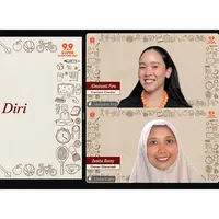 Webinar Shopee 9.9 Super Shopping Day bertajuk “Seduh Ketenangan Diri” yang menghadirkan dua figur inspiratif. Owner Glaranadi, Junita Riany dan Content Creator, Almiranti Fira. (Sumber: Istimewa)