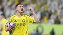 Abdullah Al-Hamdan juga sukses mencatatkan namanya sebagai pembuka keran gol dalam kemenangan 5-2 Al-Nassr. (AFP/Fayez Nureldine)