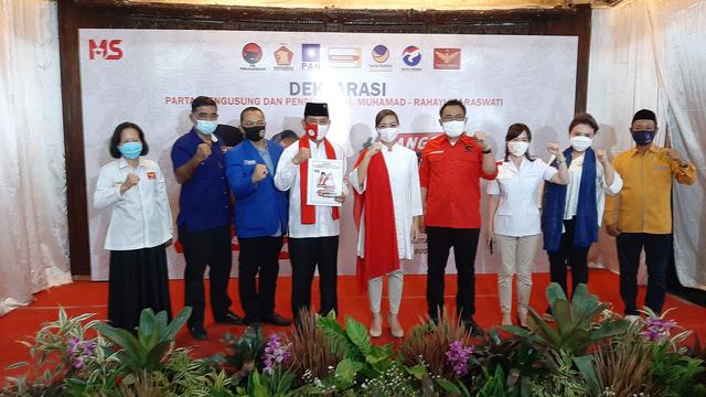 7 Parpol Usung Pasangan Muhamad-Saraswati di Pilkada Tangsel