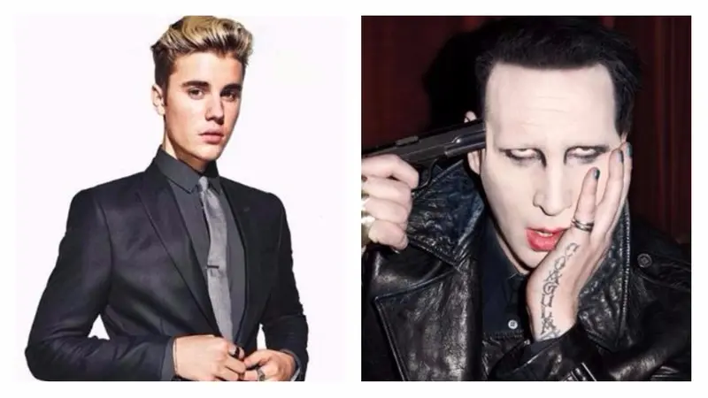 Marilyn Manson dan Justin Bieber