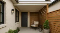 7 Model Teras Rumah Minimalis Pintu Samping, Elegan dan Fungsional untuk Hunian Modern