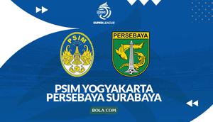 Cover prediksi PSIM Yogyakarta Vs Persebaya Surabaya - BRI Super League. (Bola.com/Gregah Nurikhsani)