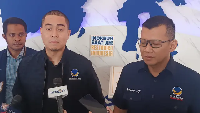 Ketua Dewan Pimpinan Wilayah (DPW) Partai Nasional Demokrat (NasDem) DKI Jakarta Wibi Andrino
