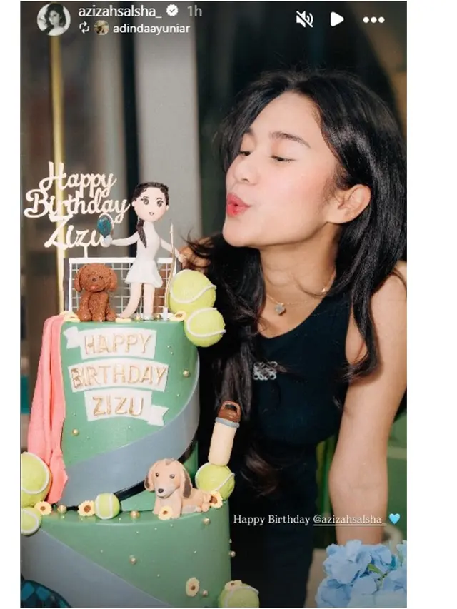 6 Potret Ultah Azizah Salsha ke-22, Foto Bareng Mantan Anya Geraldine Disorot