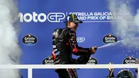 Marco Bezzecchi memenangkan balapan MotoGP Brasil 2026 di Sirkuit Ayrton Senna, Goiania. (EVARISTO SA / AFP)