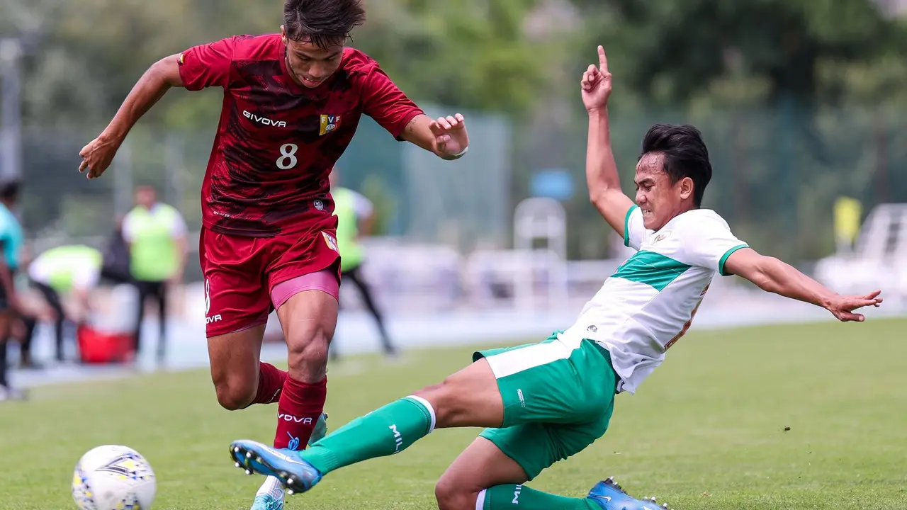 Timnas Indonesia U-19 Vs Venezuela di Toulon Cup 2022.