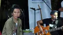 "Tujuan kami bermusik adalah intinya bukan musiknya tapi menyampaikan pesan yang kami pikir dibutuhkan, penting," ujar Ivanka, pembetot bass Slank. (Deki Prayoga/Bintang.com)