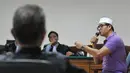 M Yagari Bhastara Guntur alias Gary menyebut atasannya OC Kaligis sebagai inisiator pemberian pemberian suap saat bersaksi di persidangan untuk terdakwa Syamsir Yusfran di Pengadilan Tipikor Jakarta, Kamis (17/9/2015). (Liputan6.com/Andrian M Tunay)