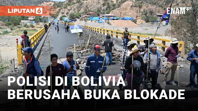 Polisi di Bolivia Berusaha Membuka Blokade, Mantan Presiden Morales Angkat Bicara