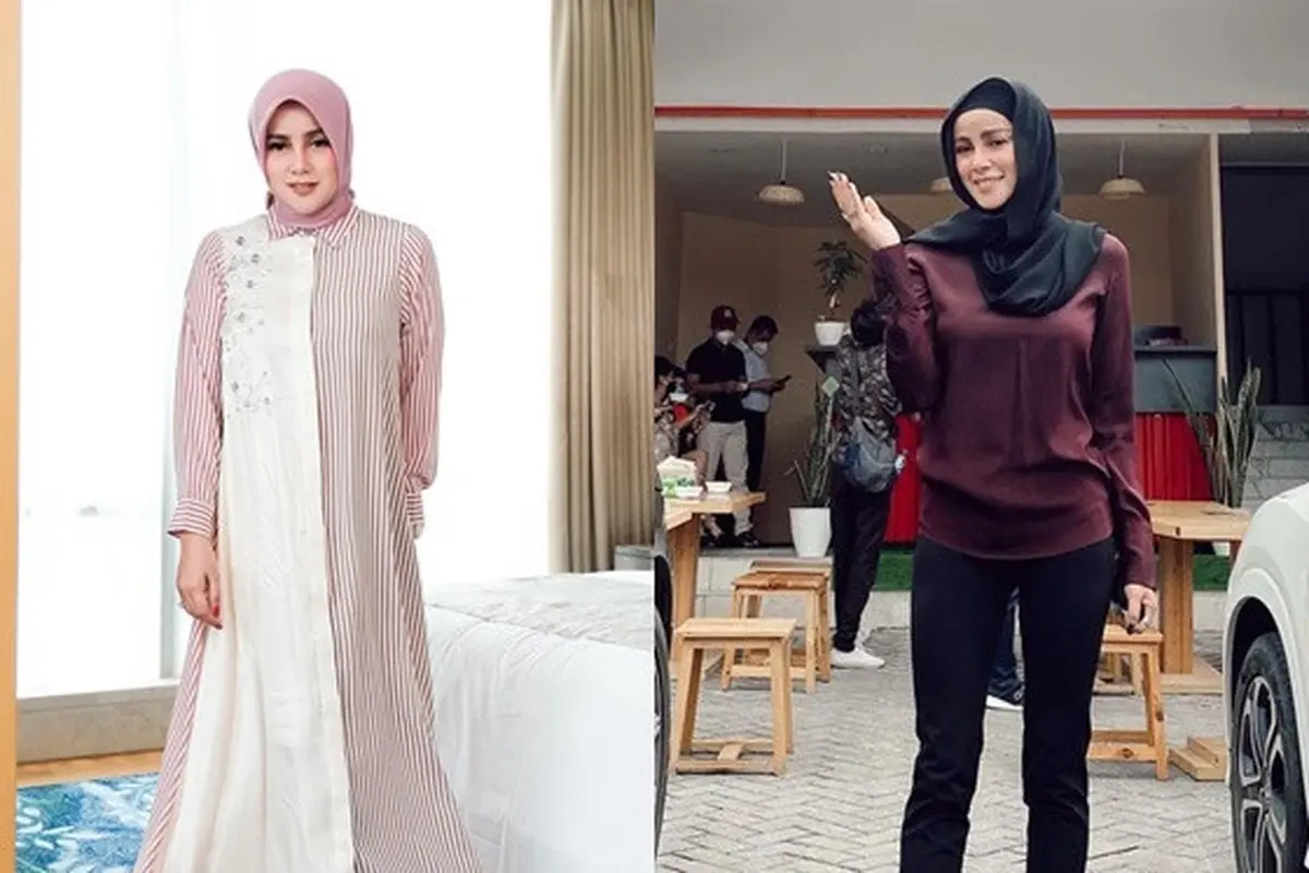 6 Potret Terbaru Olla Ramlan, Sukses Turunkan Berat Badan hingga 12 Kg