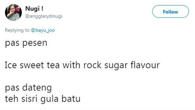 Pesanan makanan 'ajaib' dalam bahasa Inggris, ternyata...