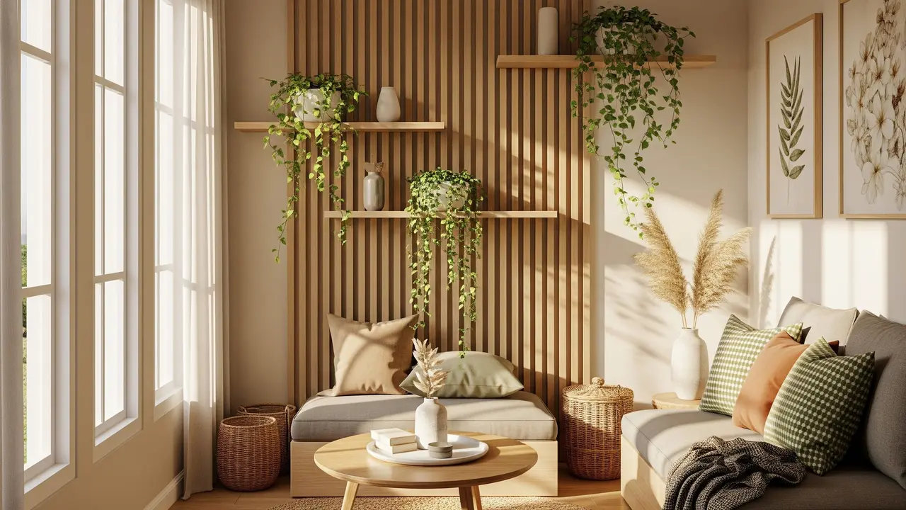 Rumah Kecil Tapi Aesthetic dengan Sentuhan Kayu dan Tanaman Indoor