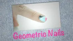 Beauty Fix: Tutorial nail art geometris dalam 3 warna.