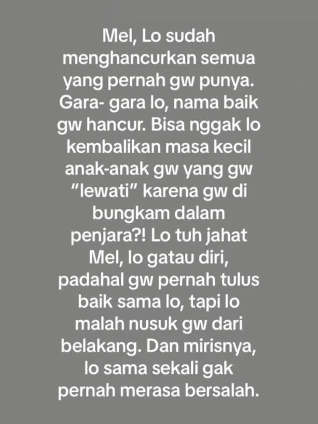 Isu Perselingkuhan Melly Goeslaw 15 Tahun Lalu Kembali Viral, Ini 10 Potret Kronologinya