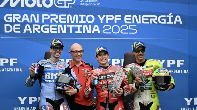 Podium Main Race MotoGP Argentina 2025